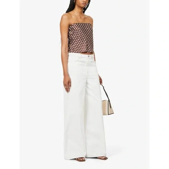 Reformation Small Spritz Strapless Silk Top - Picture 4 of 11